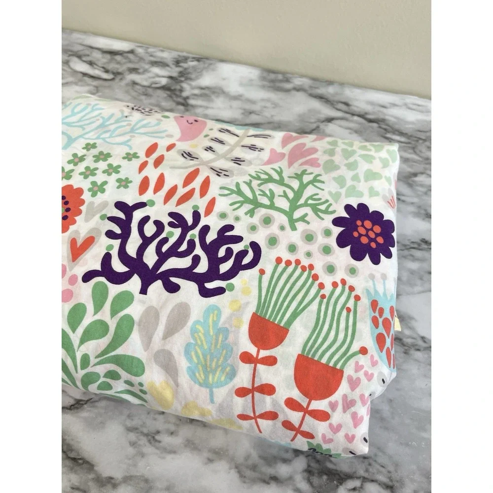 Pottery Barn Kids Margherita Missoni Duvet Cover Full-Queen Colorful Coral Sea